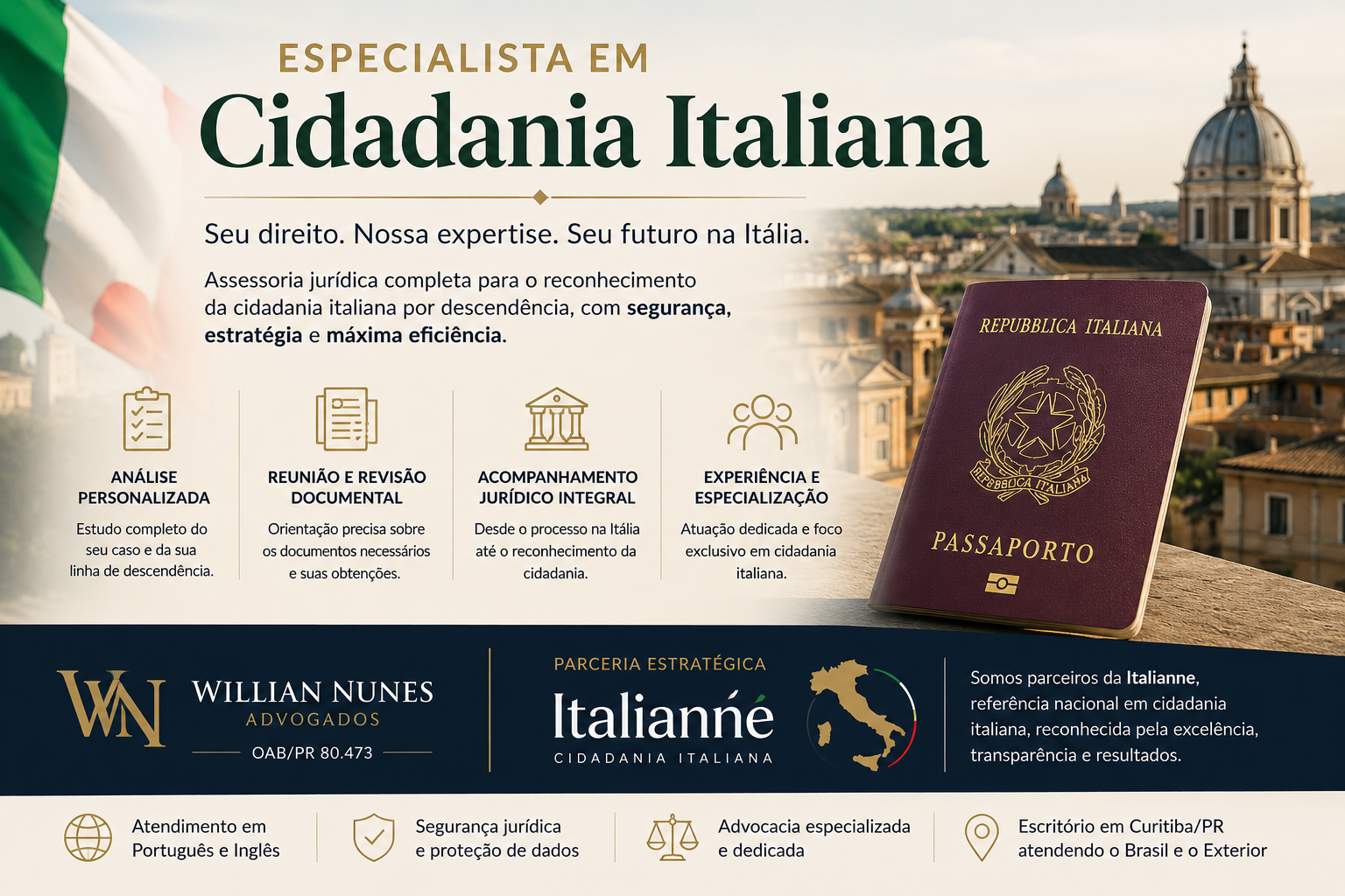 Especialista em Cidadania Italiana