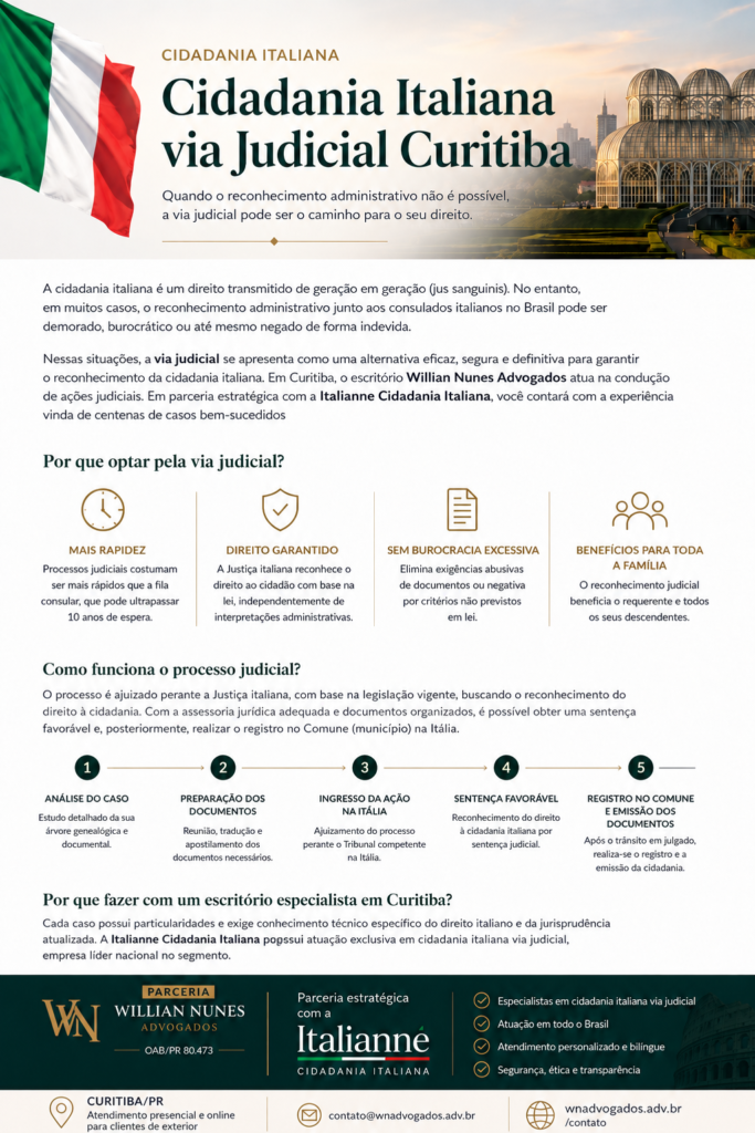 cidadania italiana via judicial curitiba